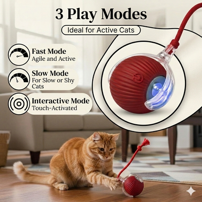 🐾 Smart Rolling Interactive Pet Toy